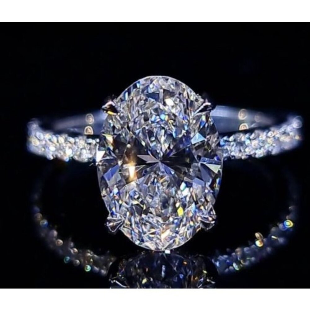 New Womens Simulated Diamond Engagement Ring